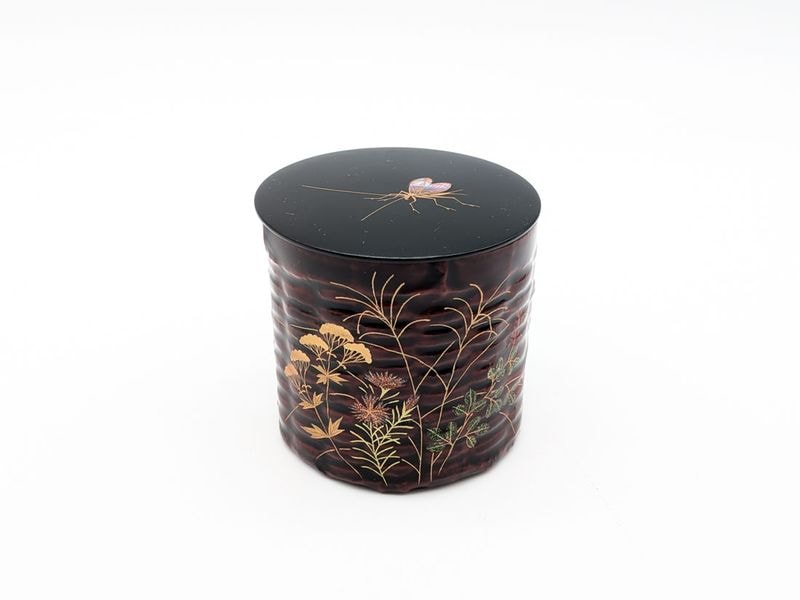 鈴虫に秋草絵 籠茶器 | すべての商品 | 淡交社 茶道具と茶席のきもの