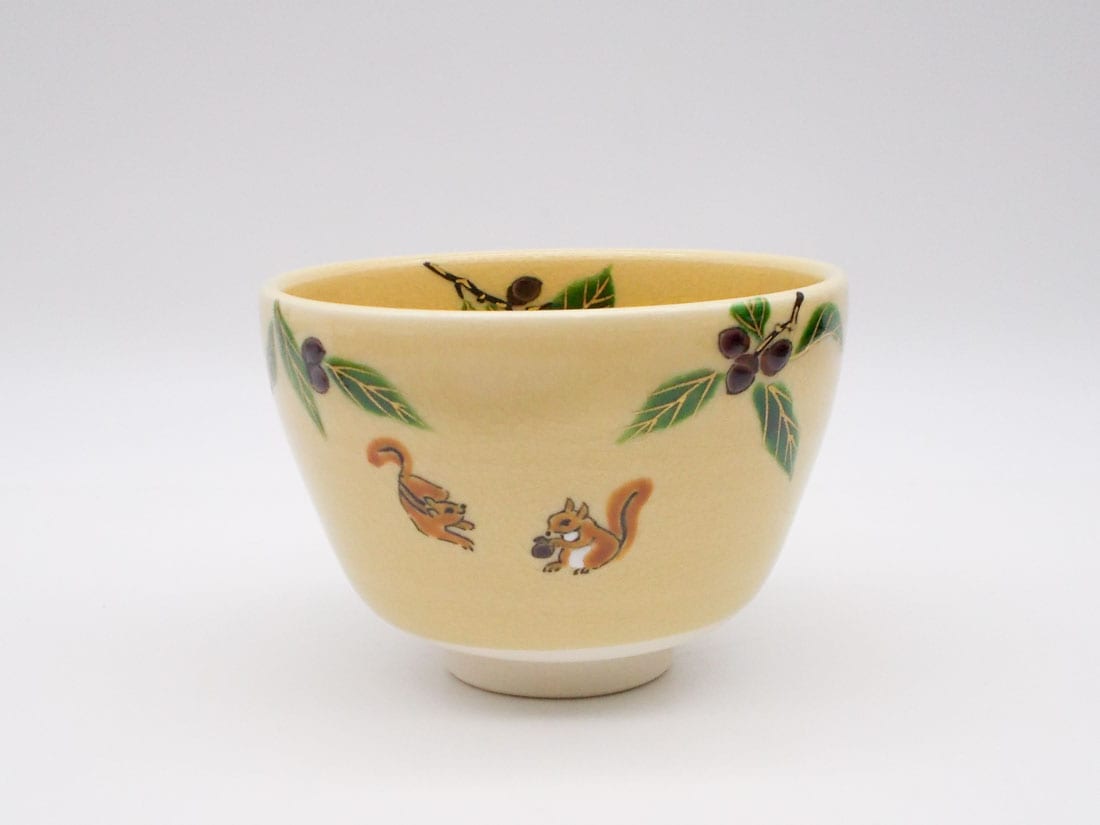 団栗に栗鼠絵茶碗＜ろ＞ | すべての商品 | 淡交社 茶道具と茶席の