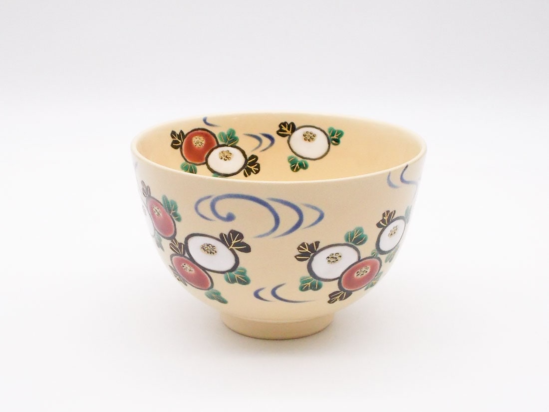 菊に流水絵茶碗＜は＞ | すべての商品 | 淡交社 茶道具と茶席のきもの
