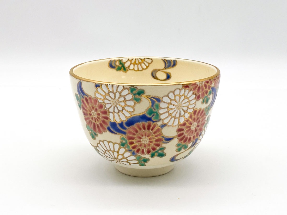色絵 菊流水茶碗 | すべての商品 | 淡交社 茶道具と茶席のきもの
