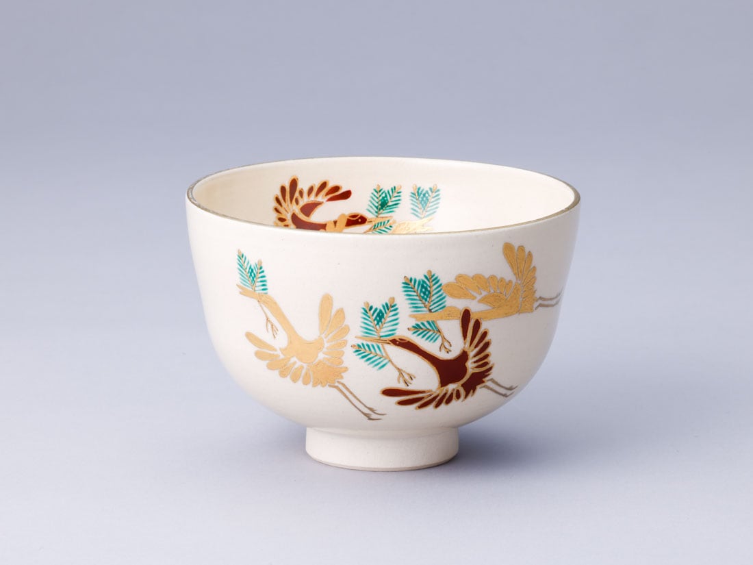 松喰鶴絵茶碗 | 季節の茶道具 | 淡交社 茶道具と茶席のきもの