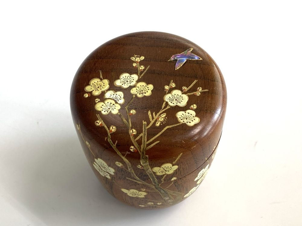 欅拭漆 梅に鶯蒔絵中棗 | すべての商品 | 淡交社 茶道具と茶席のきもの