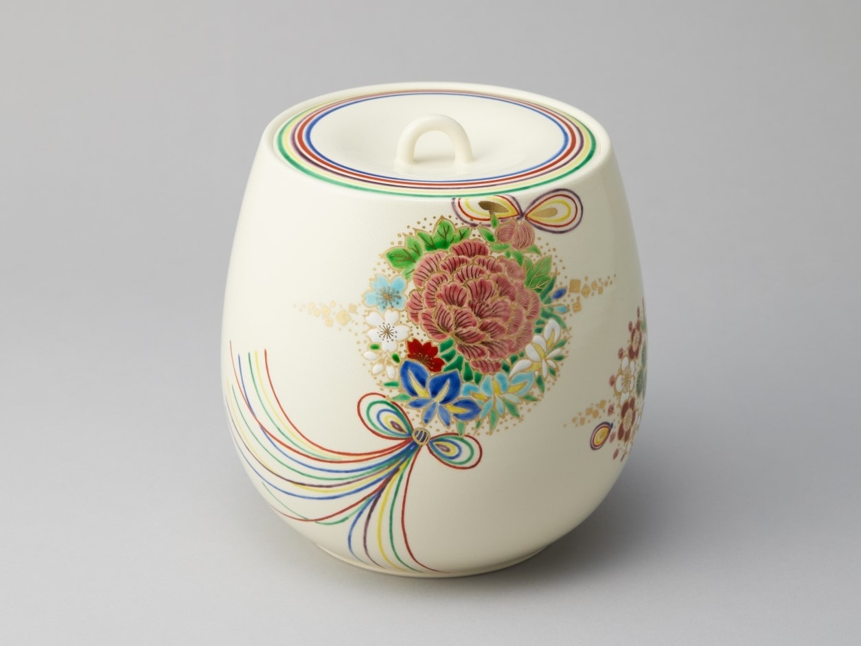 茶道具 茶碗 色絵 四季草花 田中綏宝 田中寿宝 長男 久世久宝 新品