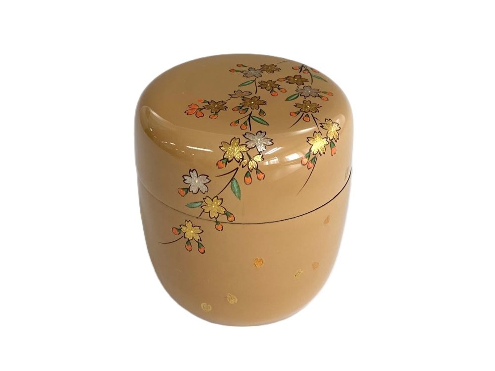 白漆 枝垂桜蒔絵中棗 | すべての商品 | 淡交社 茶道具と茶席のきもの