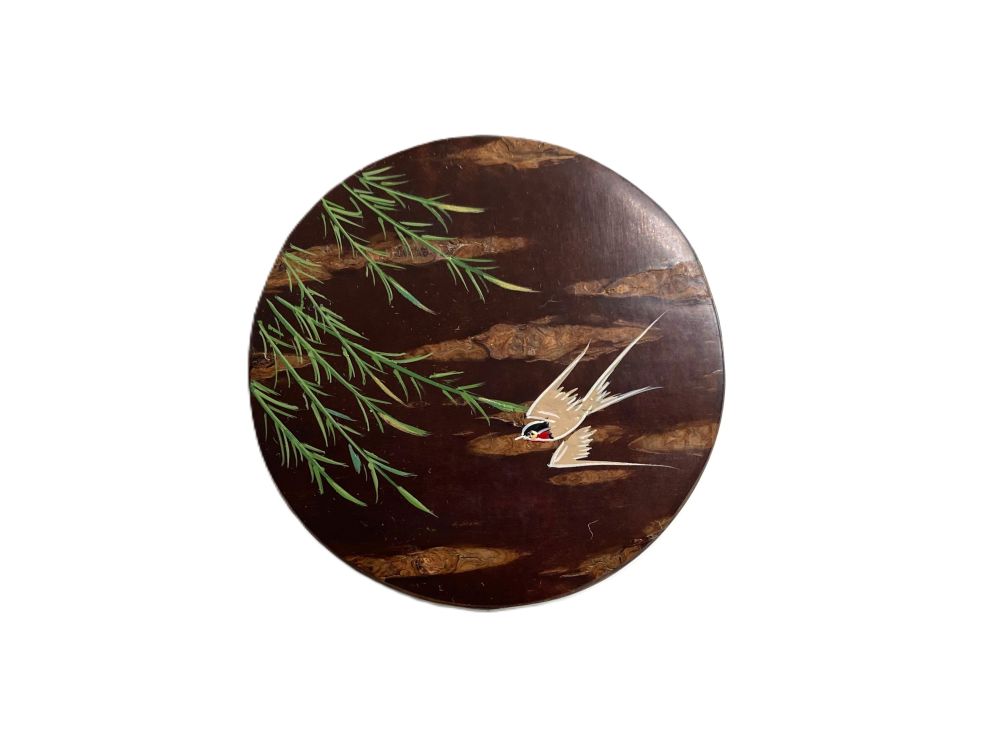 桜木地 柳に燕蒔絵中次 | すべての商品 | 淡交社 茶道具と茶席のきもの