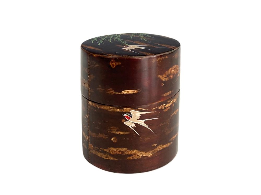 桜木地 柳に燕蒔絵中次 | 茶道具,茶器 （棗・茶入） | 淡交社 茶道具と
