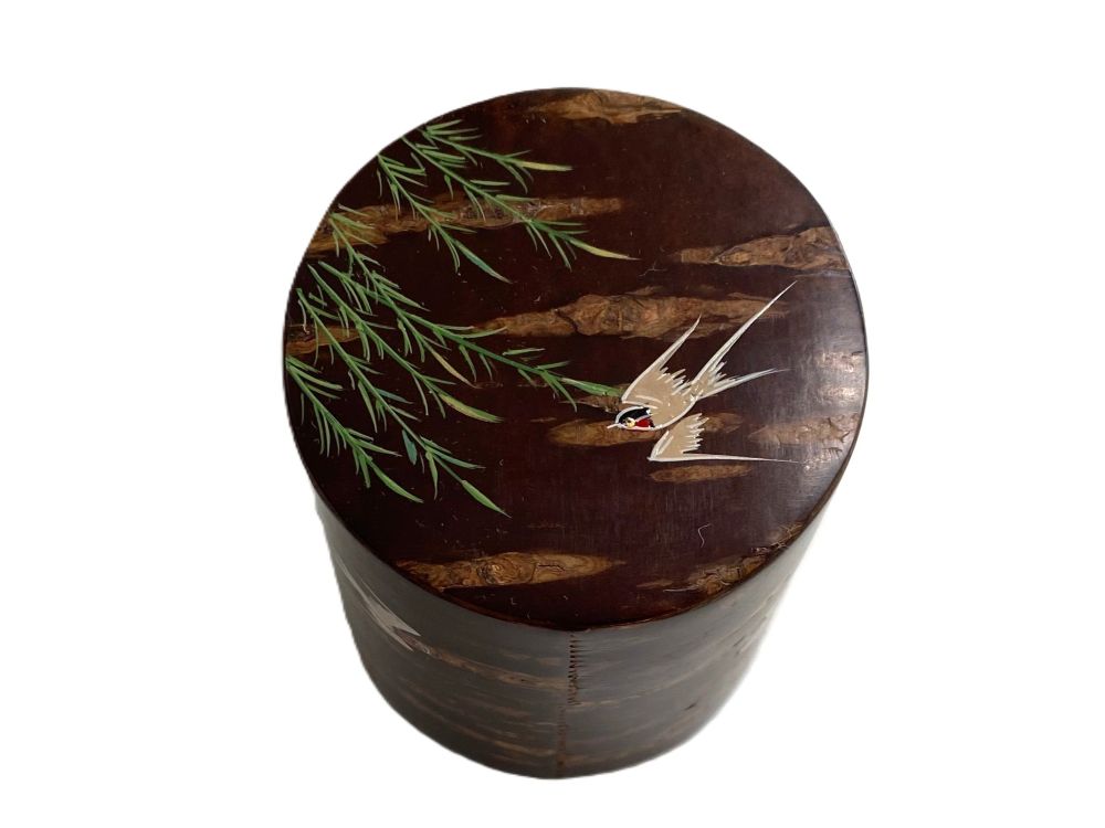 桜木地 柳に燕蒔絵中次 | 茶道具,茶器 （棗・茶入） | 淡交社 茶道具と