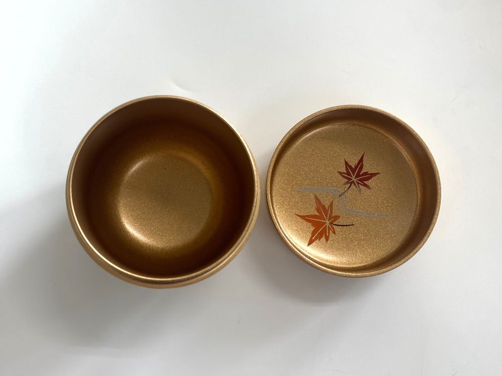 梨子地 紅葉蒔絵中棗（内梨子地） | 特集,十二ヵ月の茶道具,11