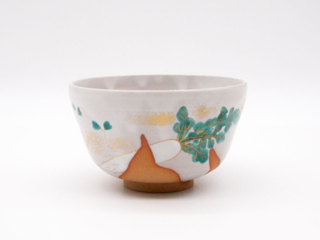 白釉掛分 大根絵茶碗 No.120 | オンラインショップ限定,茶道具 | 淡