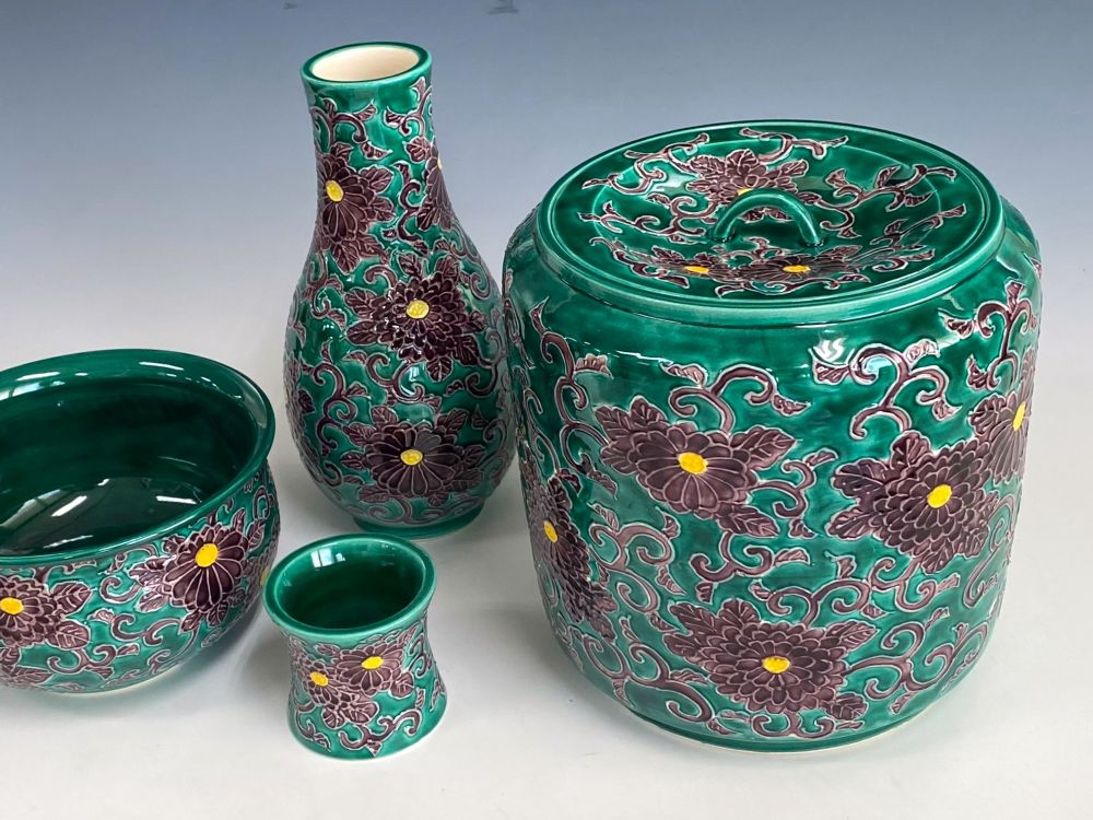 平安祥堂　台子皆具　菊唐草文 平安祥堂 台子皆具 菊唐草文 - メルカリ