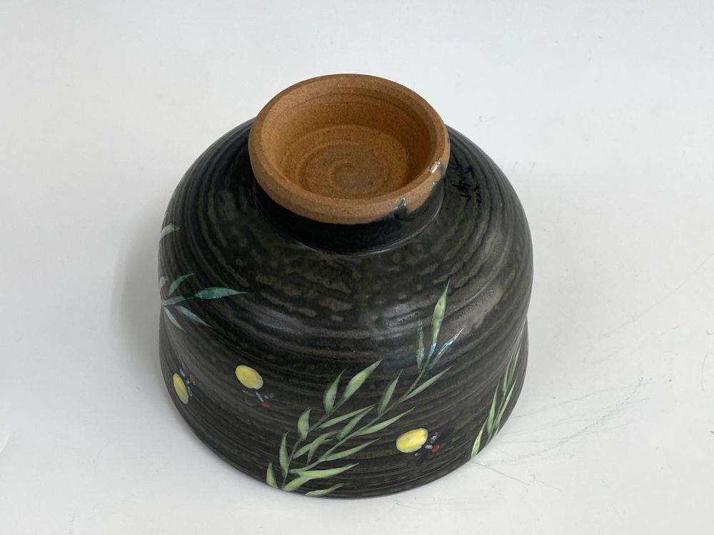 黒灰釉 柳ホタル絵茶碗 | すべての商品 | 淡交社 茶道具と茶席のきもの