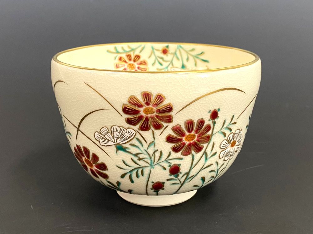 色絵 秋桜（コスモス）茶碗 | すべての商品 | 淡交社 茶道具と茶席の
