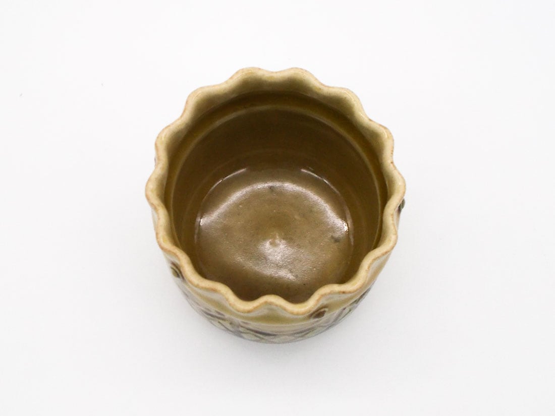蔵出し品】光右衛門作 黄瀬戸 火入 | オンラインショップ限定,茶道具