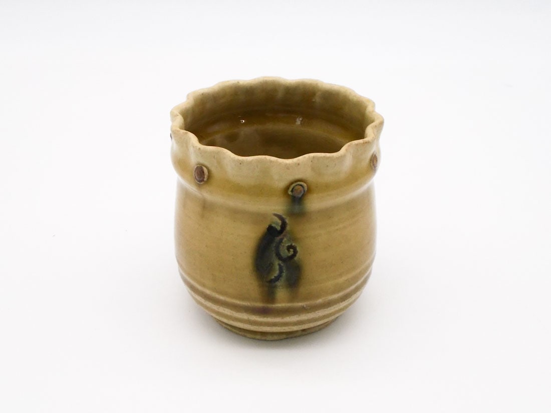 蔵出し品】光右衛門作 黄瀬戸 火入 | オンラインショップ限定,茶道具