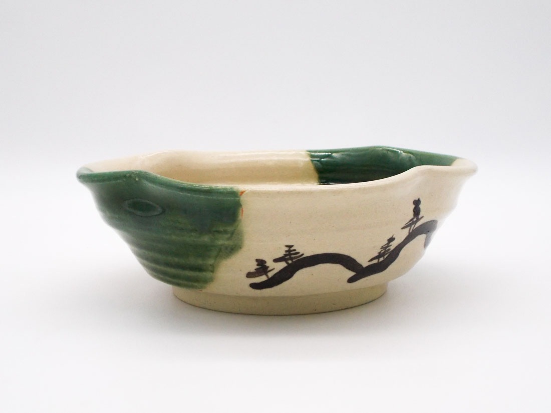 蔵出し品】弥右衛門作 織部菓子鉢 | オンラインショップ限定,茶道具