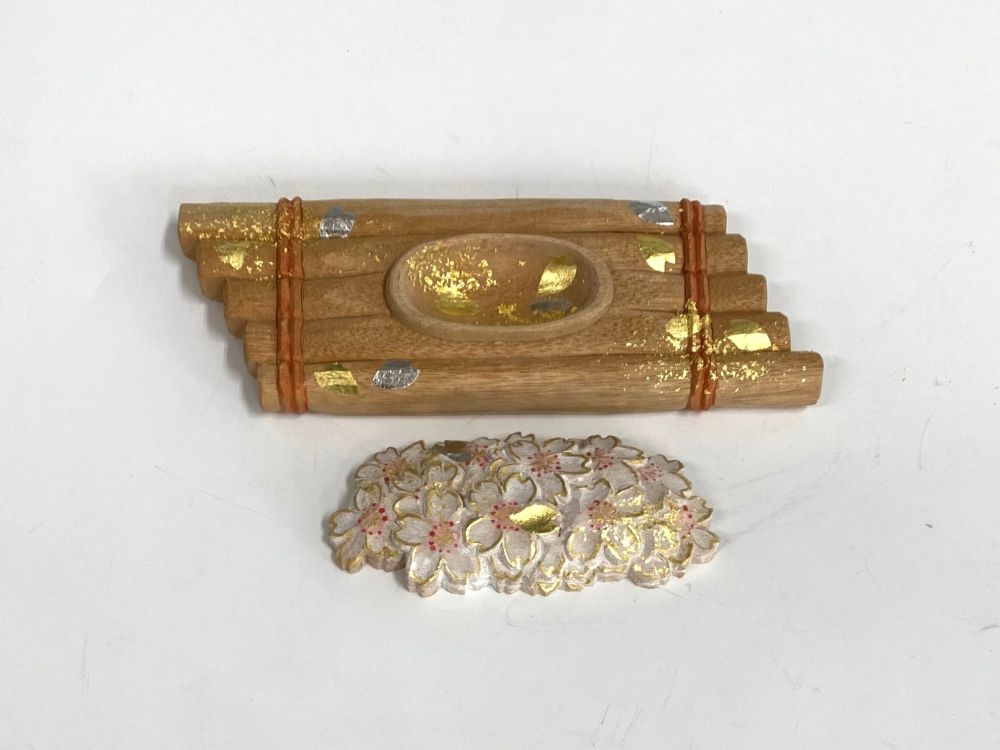 木彫香合 花筏 | すべての商品 | 淡交社 茶道具と茶席のきもの