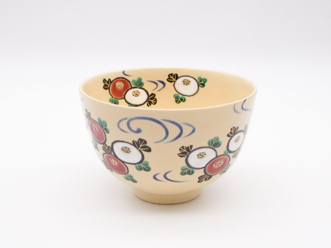 紅園　柳に流水　茶碗 菊に流水絵茶碗＜は＞ | すべての商品 | 淡交社 茶道具と茶席のきもの