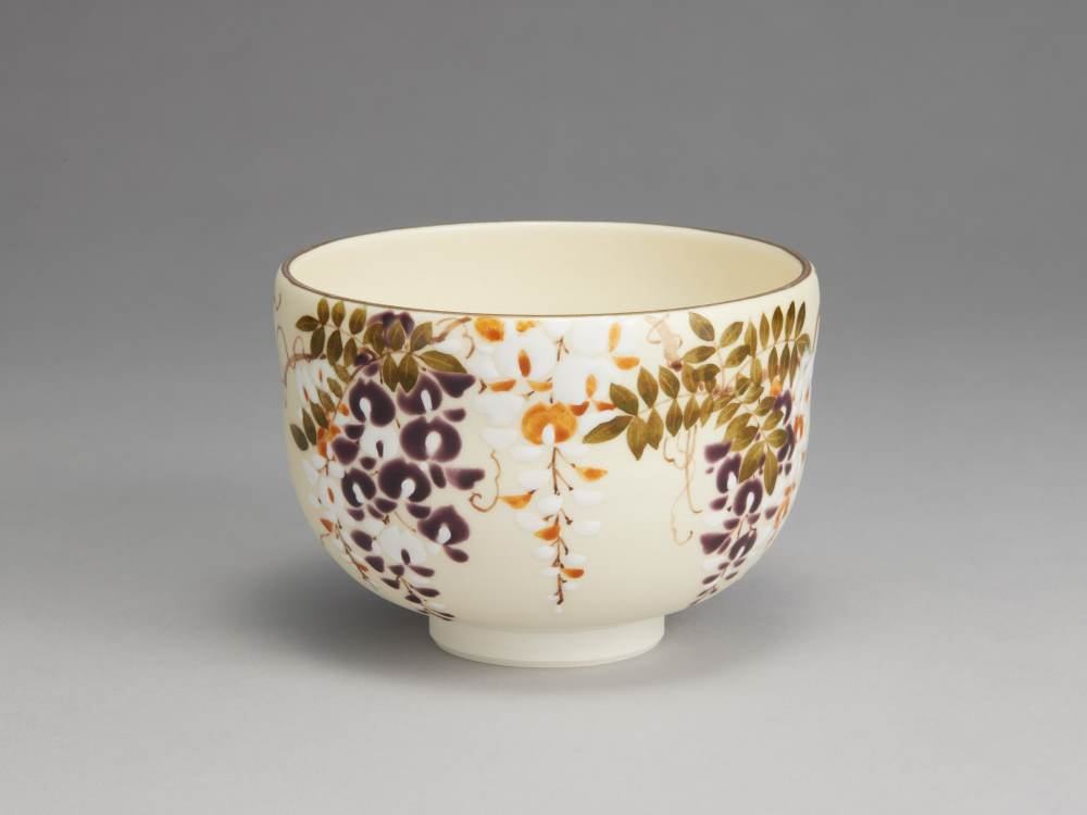 押小路造 金彩色絵『花文』茶碗 / 茶事 茶道具 色絵 六瓢草花絵茶碗 | 茶道具,茶碗 | 淡交社 茶道具と茶席の