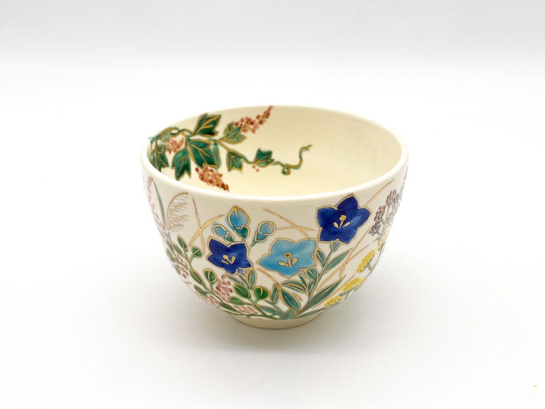 秋草絵茶碗 今岡 都作 | すべての商品 | 淡交社 茶道具と茶席のきもの