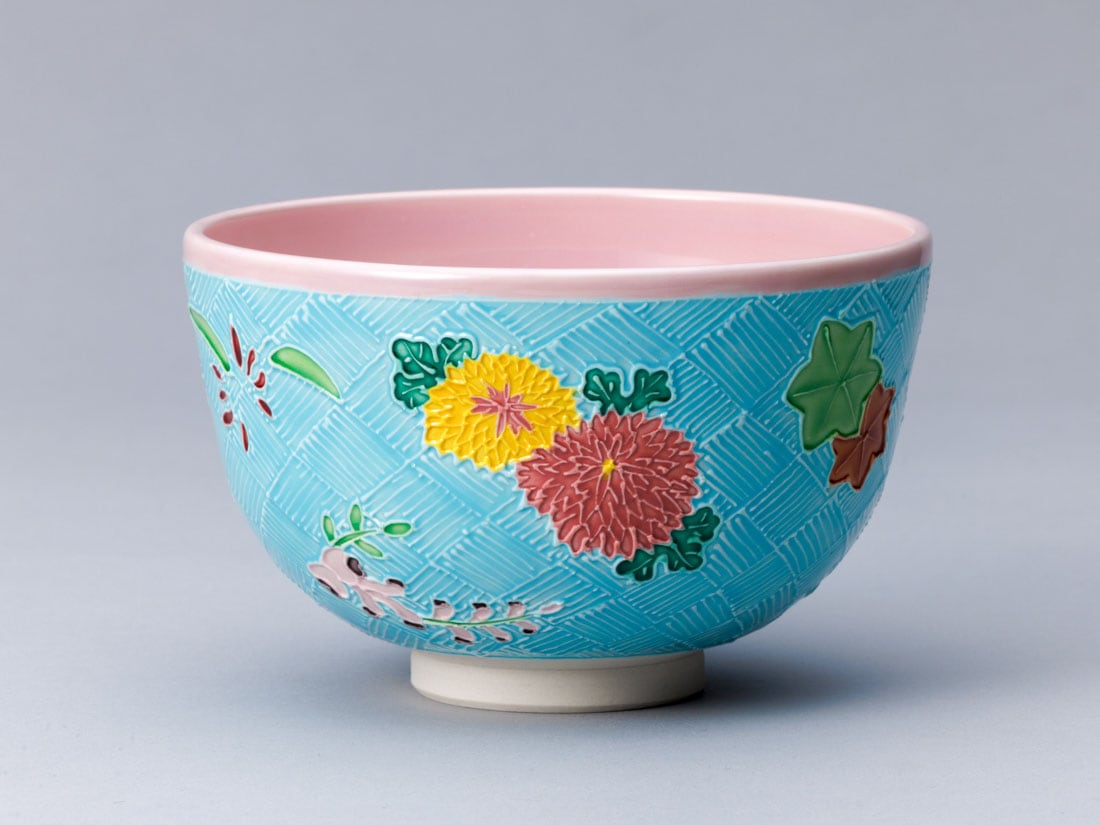 交趾 四季草花茶碗 | カタログ・パンフレット 掲載品,春カタログ(No