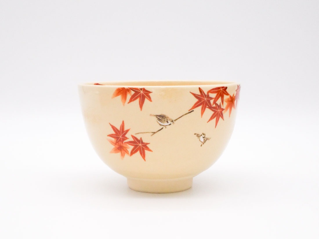 紅葉と雀絵茶碗 | すべての商品 | 淡交社 茶道具と茶席のきもの