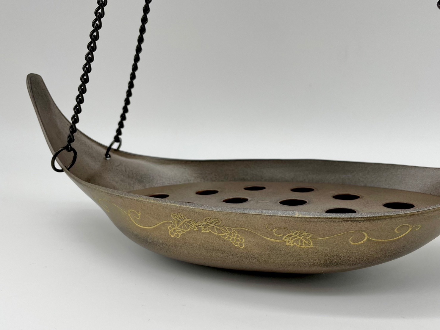 葡萄唐草彫 釣舟花入 | カタログ・パンフレット 掲載品,夏カタログ(No