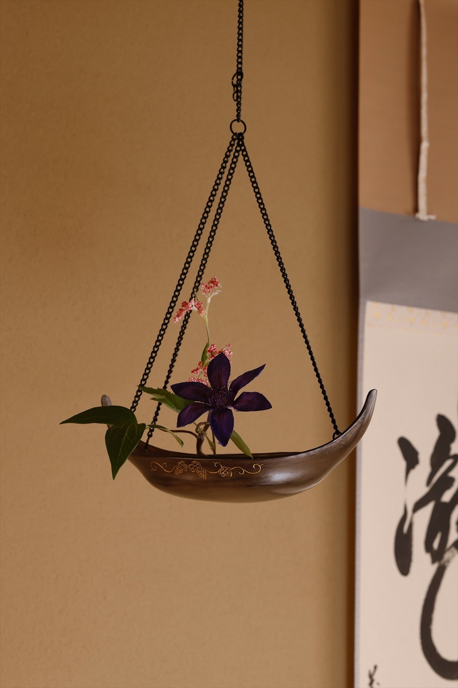 葡萄唐草彫 釣舟花入 | カタログ・パンフレット 掲載品,夏