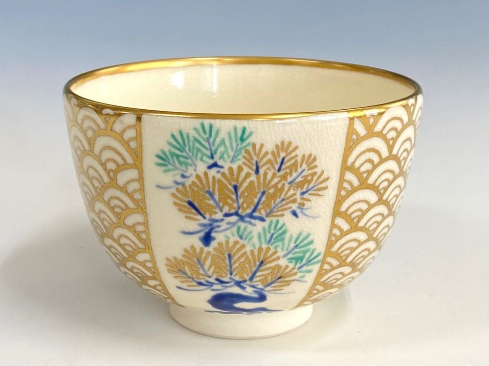 松竹梅青海波茶碗 | すべての商品 | 淡交社 茶道具と茶席のきもの
