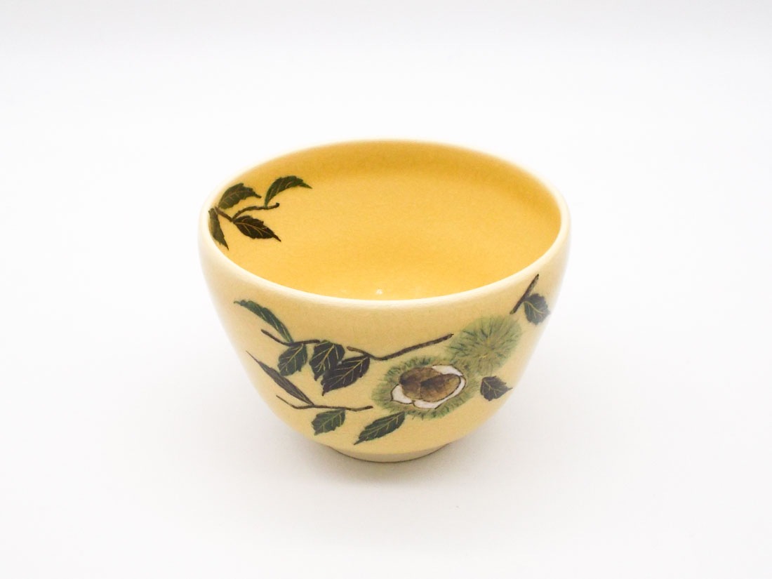 茶器セット　染付栗絵　湖山製　三つ揃　木箱入り　骨董品　早い者勝ち 色絵 栗茶碗 | すべての商品 | 淡交社 茶道具と茶席のきものオンライン