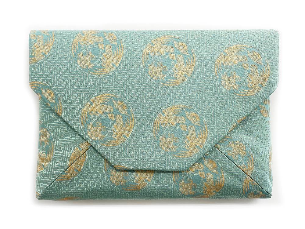 【数寄屋袋2    特選上　さや型鳳凰】正絹 数寄屋袋2 特選上さや型鳳凰】正絹