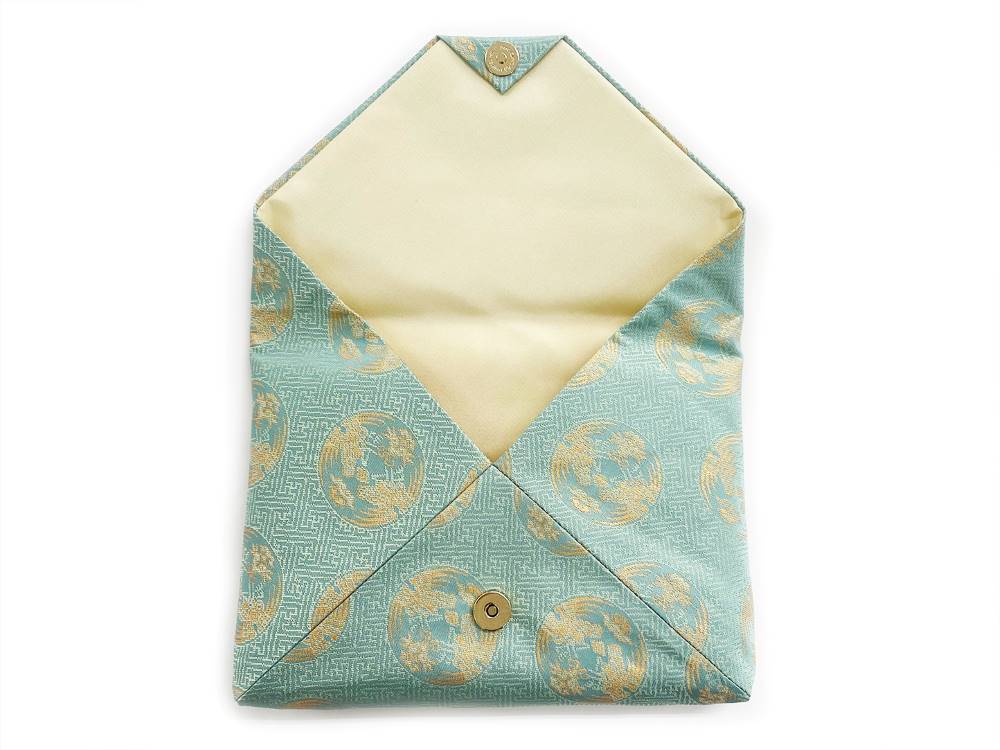 【数寄屋袋2    特選上　さや型鳳凰】正絹 数寄屋袋2 特選上さや型鳳凰】正絹