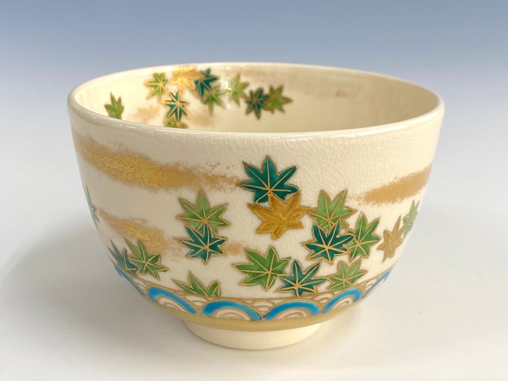 茶道具　期間限定特価　青楓絵平茶碗(菊渓)美品 茶道具 期間限定特価 青楓絵平茶碗(菊渓)美品 茶道具 期間限定特価