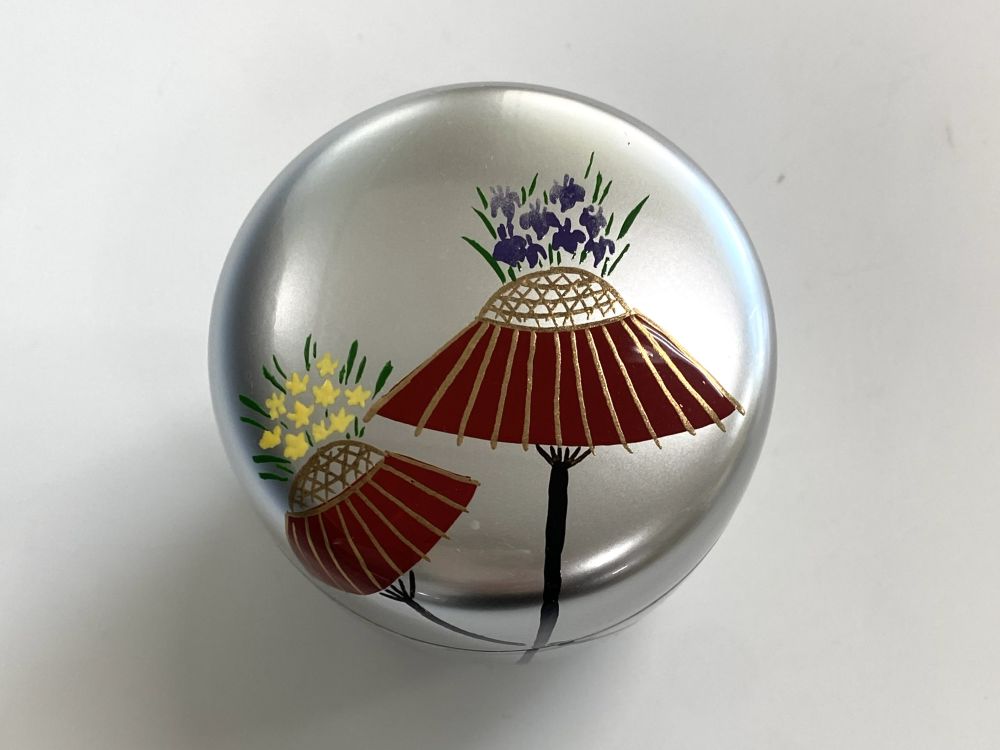 樹脂製 銀地 花祭花傘中棗※塗り直しがあるため割引 | 茶道具 | 淡交社