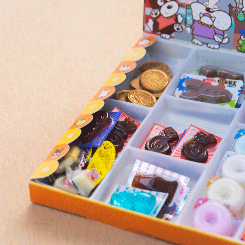 駄菓子屋/菓子/新商品/確認用 知育菓子｜駄菓子屋さんごっこ タマ&フレンズBOX - 知育菓子