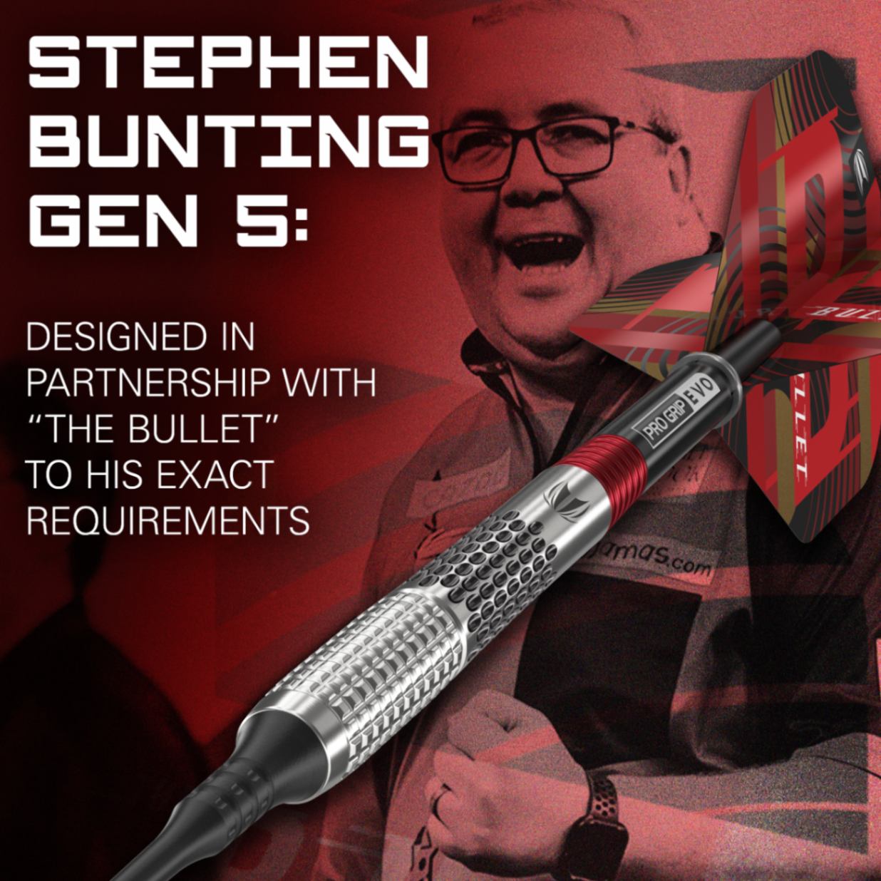 THE BULLET】GENERATION 5 95% 18g SWISS POINT - STEPHEN BUNTING