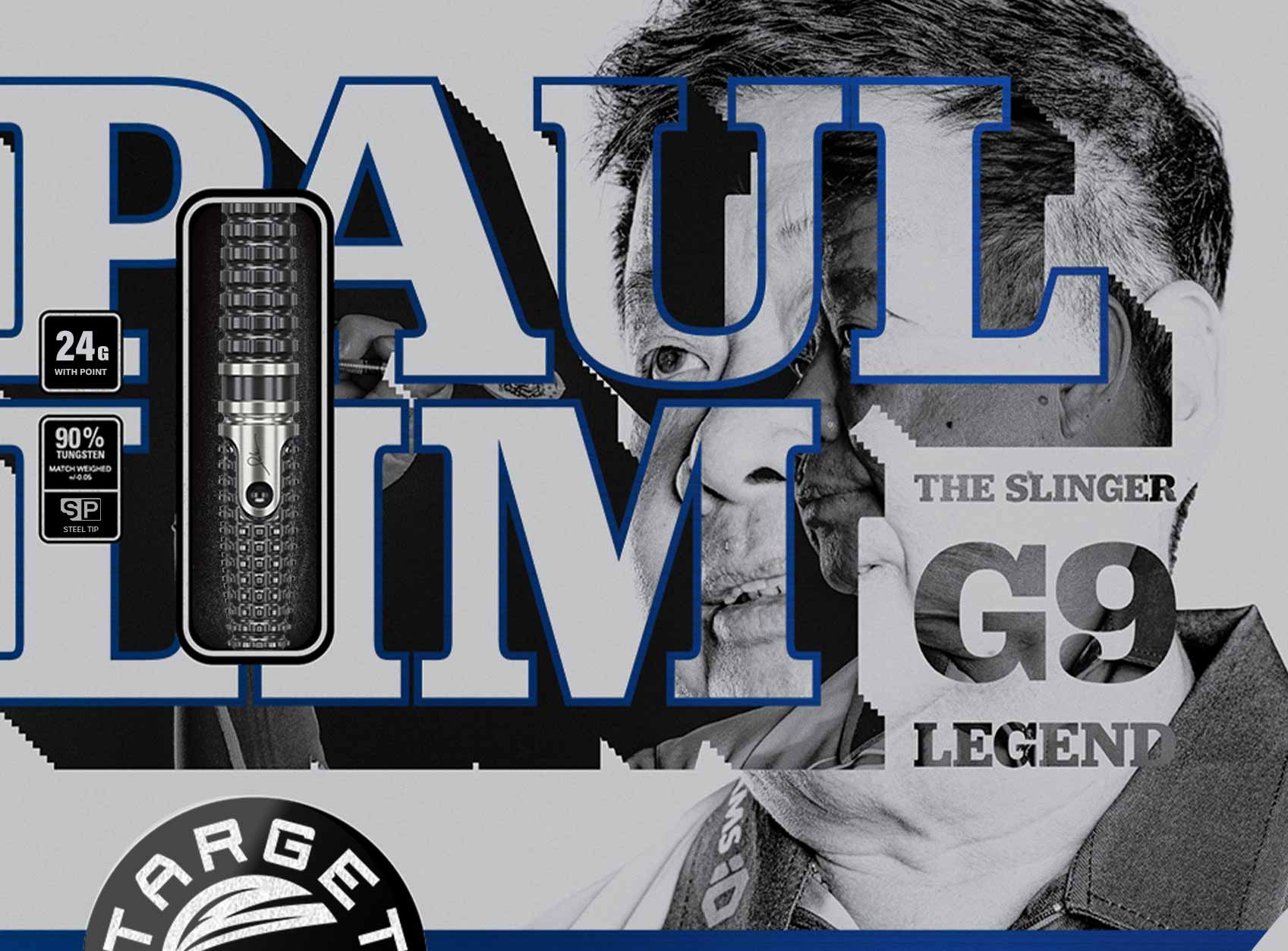 サイン入り TARGET THE LEGEND PAUL LIM ダーツ 18g THE LEGEND】G8 90% 24g SP STEEL - PAUL LIM