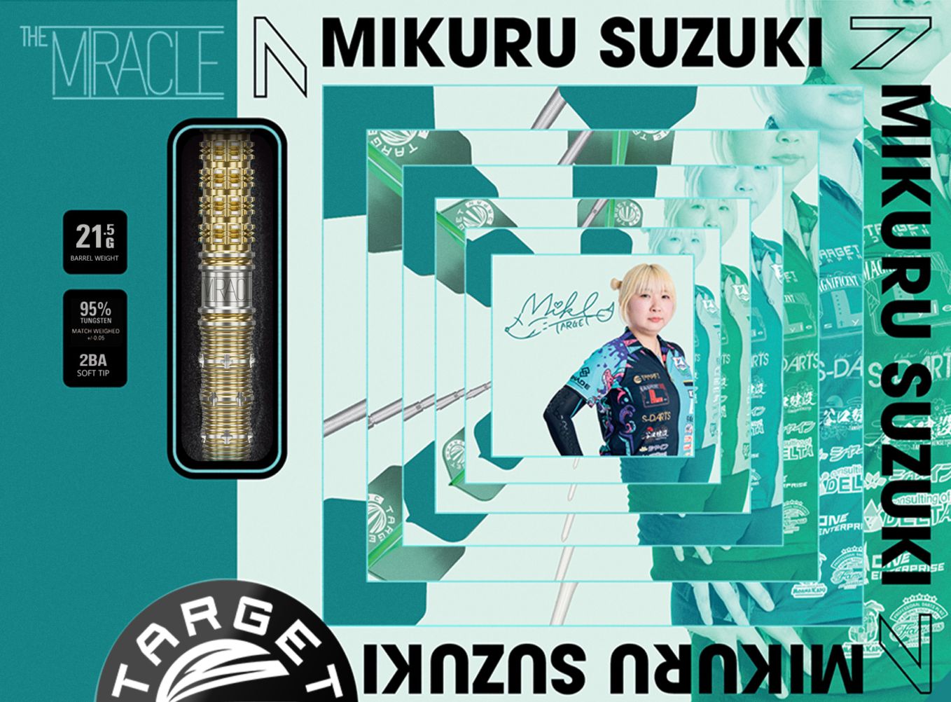 TARGET THE MIRACLE G7 2BA 鈴木未来選手モデル(新品) THE MIRACLE】G7 95% 21.5G 2BA 公式オンラインショップ限定版
