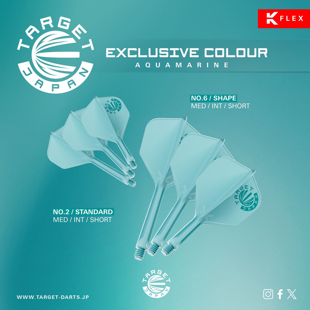 K-FLEX NO6 SHAPE AQUAMARINE JAPAN EXCLUSIVE