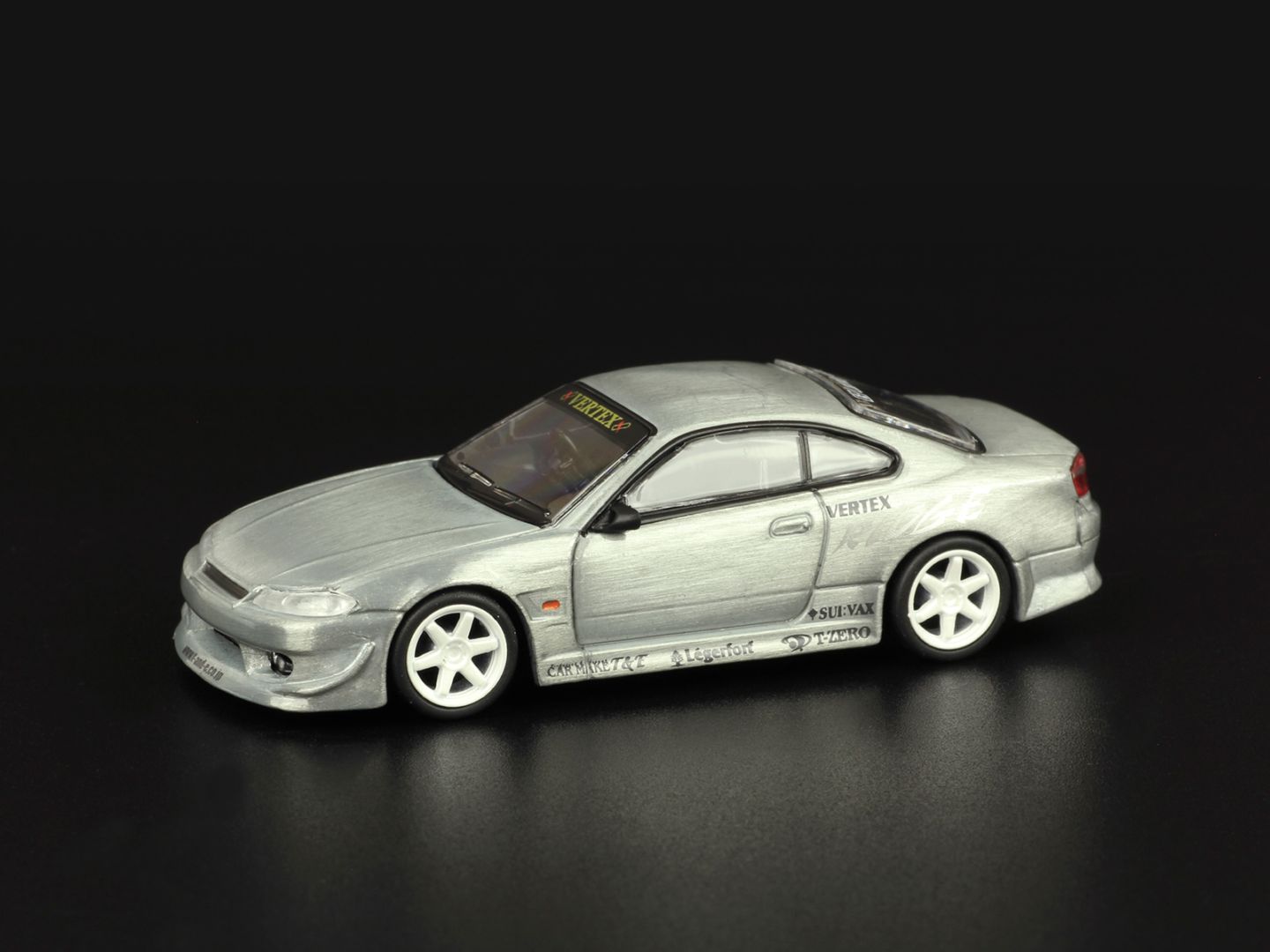 【チェイスカー】Tarmac Works 1/64  VERTEX Nissan Silvia S15 White Metallic