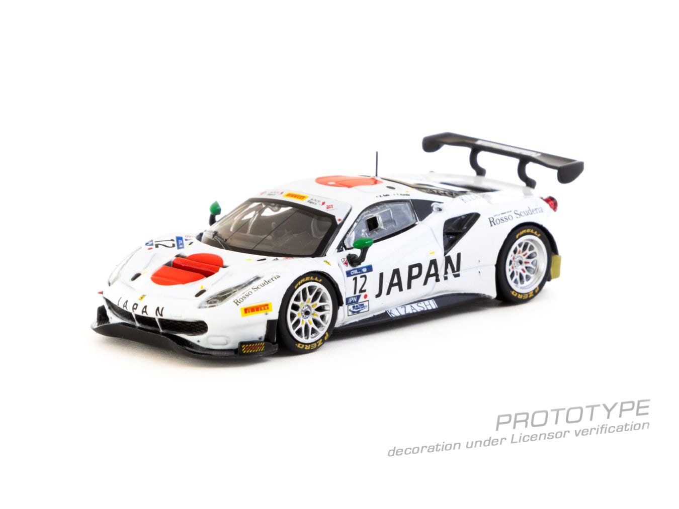 Tarmac Works 1/64  Ferrari 488 GT3  FIA GT Nations Cup 2018  T. Kondo / K. Seto