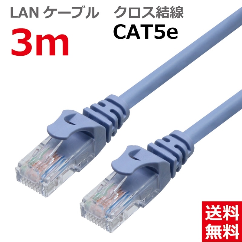 ������̵�� �ͥ��ݥ��ء�LAN�����֥� CAT5E ������ 3M �饤�ȥ֥롼 [CBC5EX-030-BL��