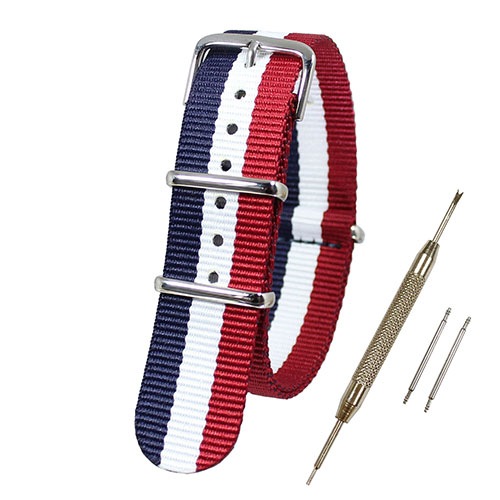 ������̵�� �ͥ��ݥ��ء�TARO'S NATO�����׻��ץХ�� �򴹥٥�� Nylon Watch Band �ͥ��ӡ��ߥۥ磻�ȡߥ�å�   �� �Х����������Х���2�ܡ��򴹥ޥ˥奢���� �� �٥����18mm NATO-S8876-18