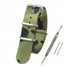 【送料無料 ネコポス便】TARO'S NATOタイプ時計バンド 交換ベルト Nylon Watch Band 迷彩NO.3 【 バネ棒外し・バネ棒2本・交換マニュアル付 】 ベルト幅22mm NATO