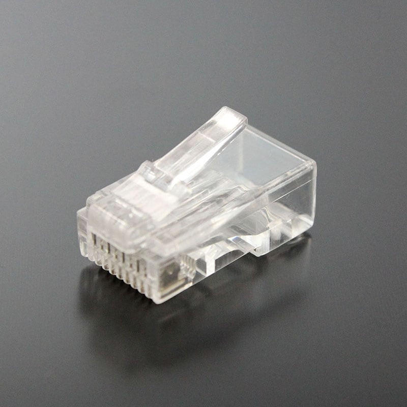 RJ45�ץ饰 CAT6 8��8�� ñ��/ǲ�������� 3u���å� 10����[CRJ45K6-10P]
