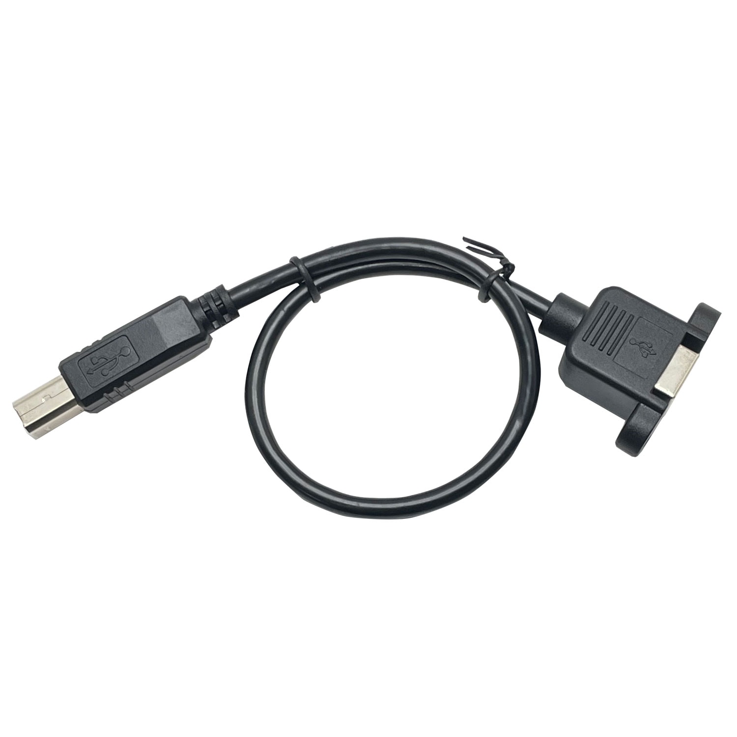 パネルマウントUSBケーブル USB2.0ケーブル Bコネクタ オス－パネル
