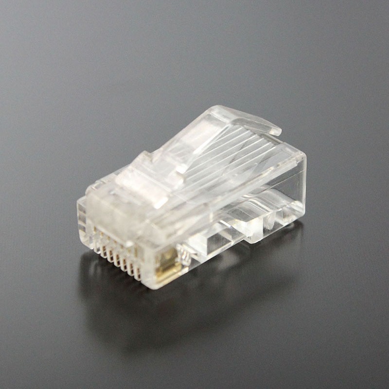 RJ45�ץ饰 CAT5E 8��8�� ñ��/ǲ�������� 50u���å� ��������å� 500����[CRJ45K5-500PA]