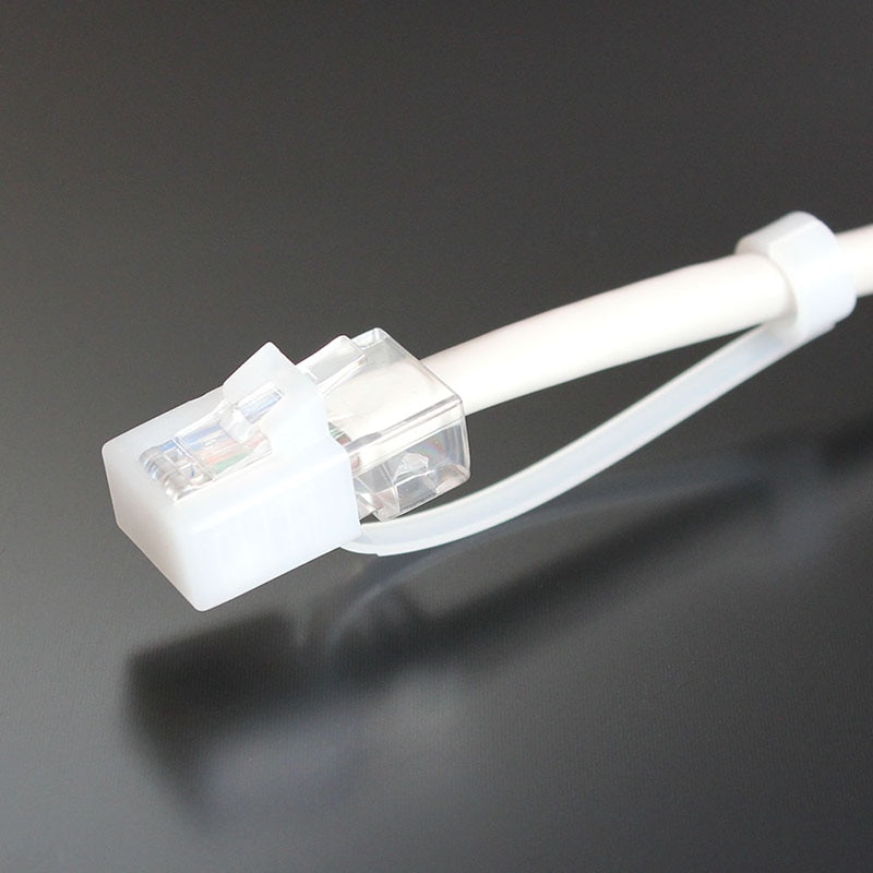 LAN�����֥� RJ45�ץ饰���ݸ�С�  ���դ������ס�100������[CPC-WH-100P]