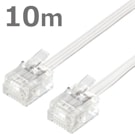 �⥸��顼�����֥� 10M ������ �ƥ�ۥ󥱡��֥� �ƥ�ۥ󥳡��� 6��4�� 6��2�� 6P4C �ե�å� �ۥ磻�� CMJ-F10WH