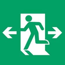 FK04508 パナソニック LED誘導灯表示板[避難口誘導灯・片面用(左右)](A級)【表示板のみ】
