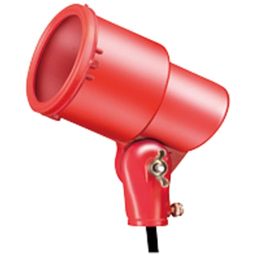 HS0 岩崎電気 投光器 HS形アイ ランプホルダ 屋外・屋内用 赤色 リード